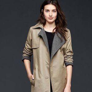 Gap Modern Trench Coat In Driftwood